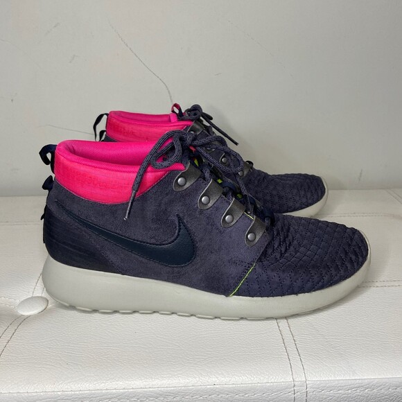 Nike Roshe Run Sneakerboot Obsidian Pink Sz 9.5 Mid Top 615601-006 main image 5
